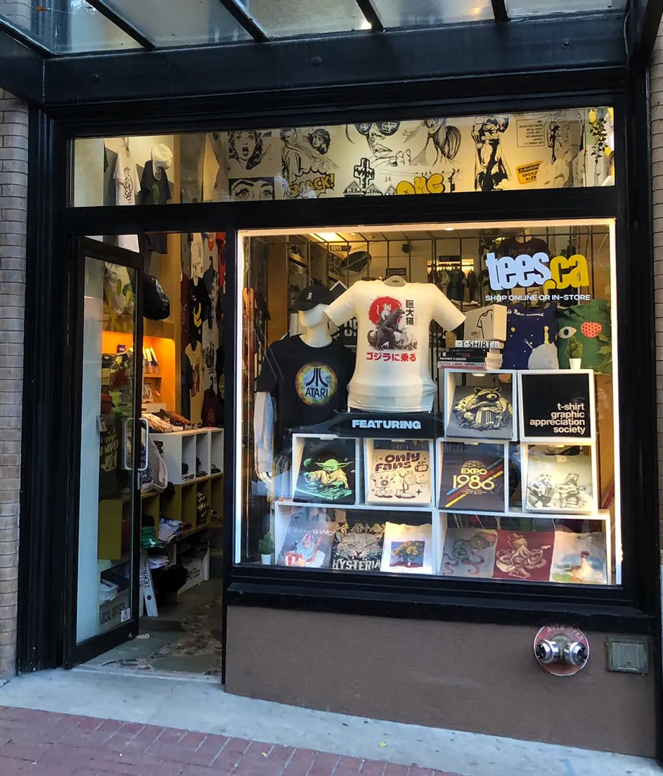 Our current storefront window display
