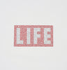 LIFE LOGO RHINESTONE Unisex White T-shirt - Altru Apparel - Tees.ca