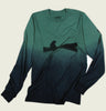 UP A CREEK DIP DYE Long Sleeve Unisex Shirt - Altru Apparel - Tees.ca