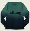 UP A CREEK DIP DYE Long Sleeve Unisex Shirt - Altru Apparel - Tees.ca