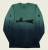 UP A CREEK DIP DYE Long Sleeve Unisex Shirt - Altru Apparel - Tees.ca