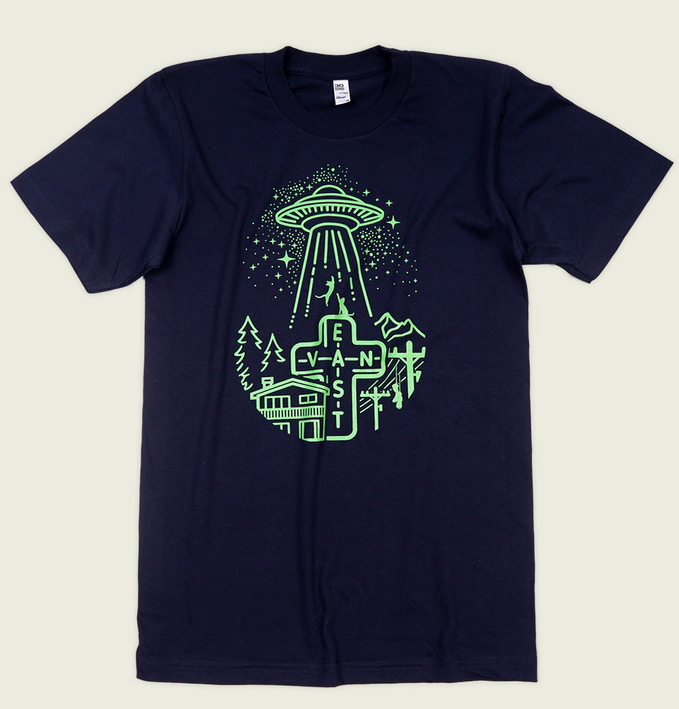 EAST VAN ALIEN ABDUCTION Unisex T-shirt - EastVan.Supply - Tees.ca