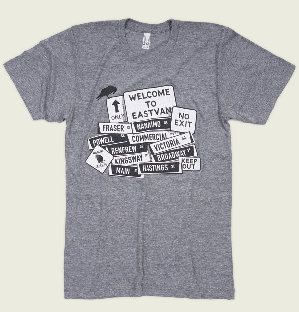 EAST VAN STREETS Unisex T-shirt - EastVan.Supply - Tees.ca