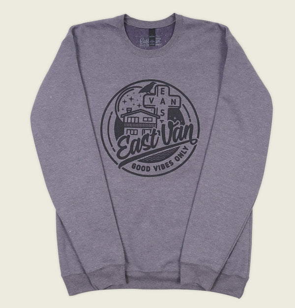 EAST VAN GOOD VIBES Unisex Sweatshirt - EastVan.Supply - Tees.ca