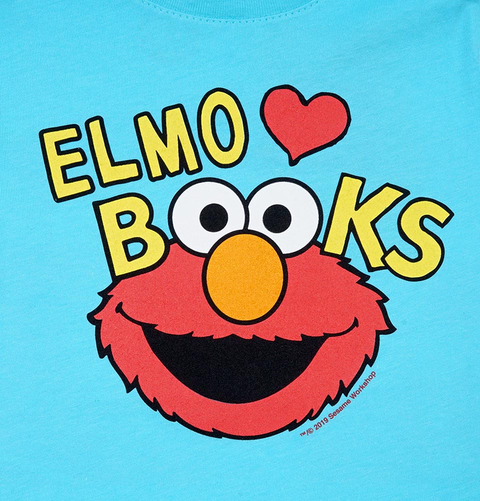 ELMO LOVES BOOKS Kids' T-shirt - Out of Print - Tees.ca