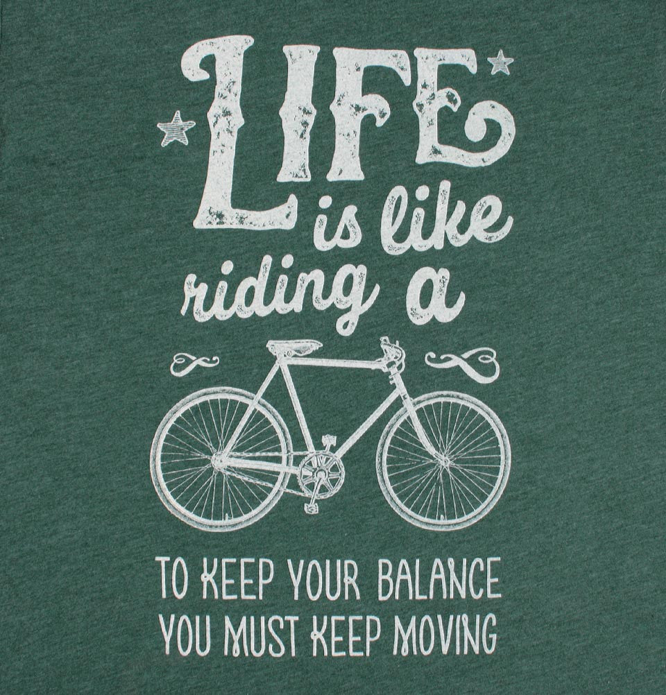 LIFE IS LIKE RIDING A BIKE Unisex T-shirt - Alter Jack - Tees.ca
