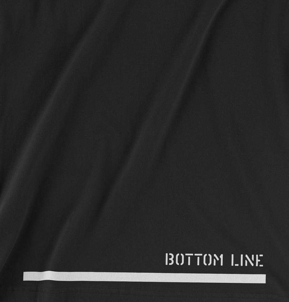 BOTTOM LINE Unisex T-shirt - MinimaliTEES - Tees.ca