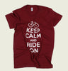 KEEP CALM AND RIDE ON Women's T-shirt - t-shirtology - Tees.ca