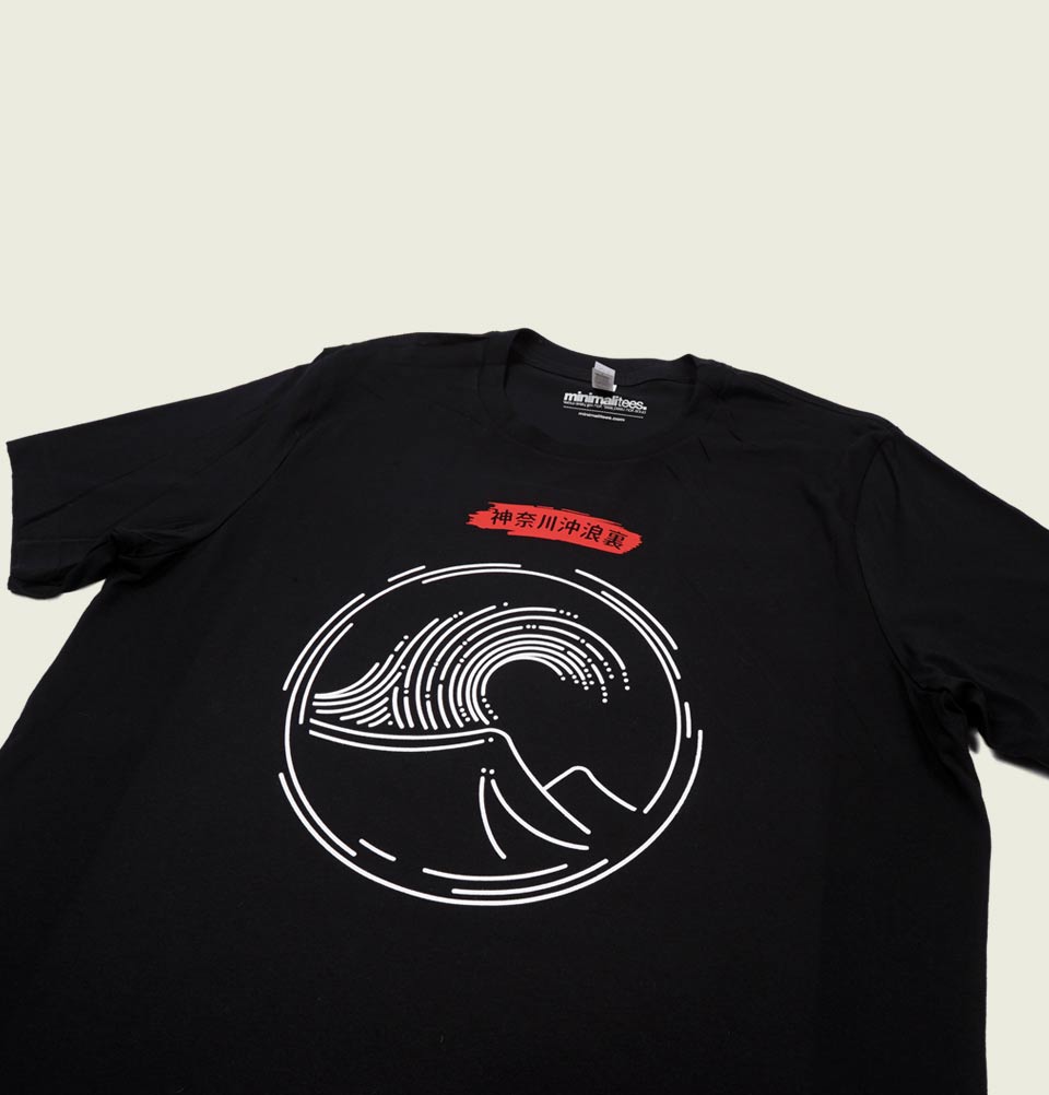Great Wave off Kanagawa Unisex T-shirt - MinimaliTEES - Tees.ca