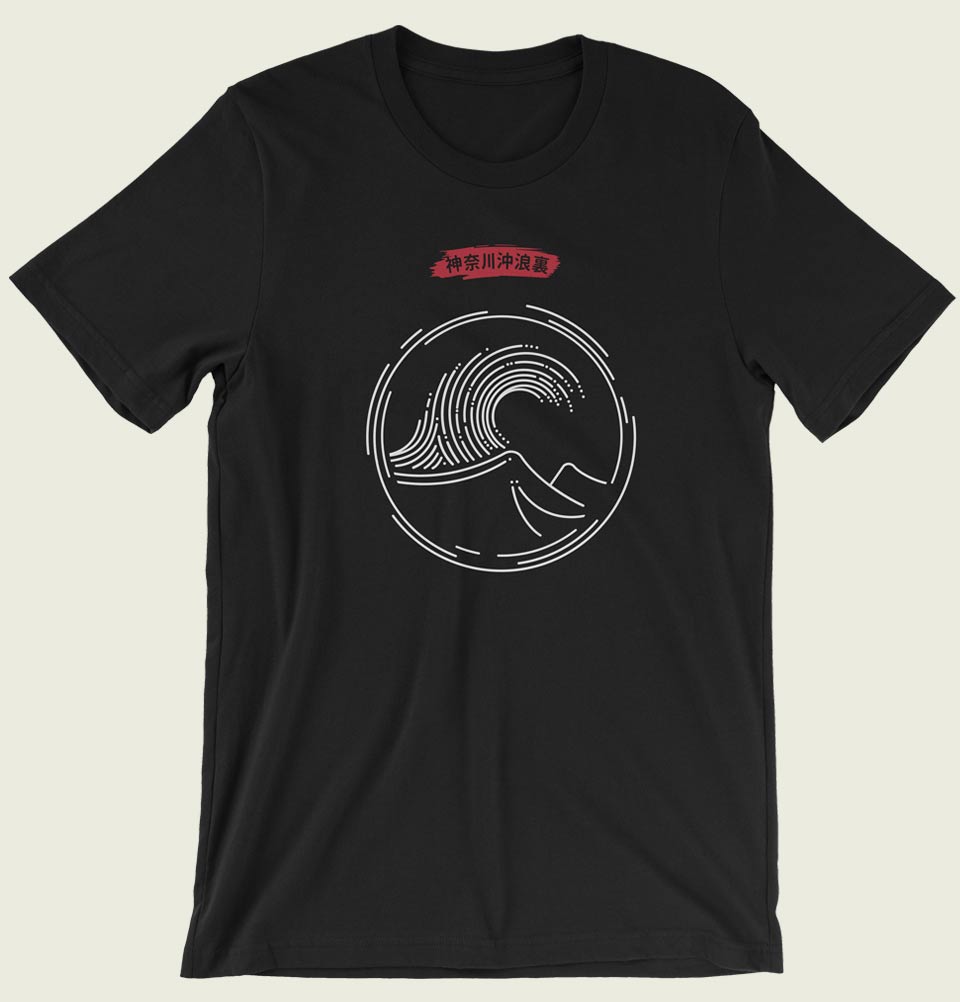 Great Wave off Kanagawa Unisex T-shirt - MinimaliTEES - Tees.ca