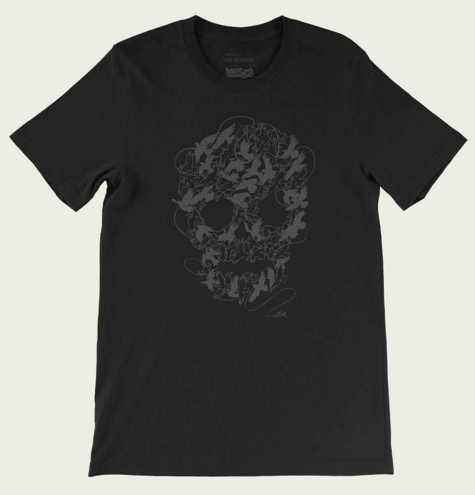 SKULL RAVENS gray Unisex T-shirt - Lee Roberts - Tees.ca